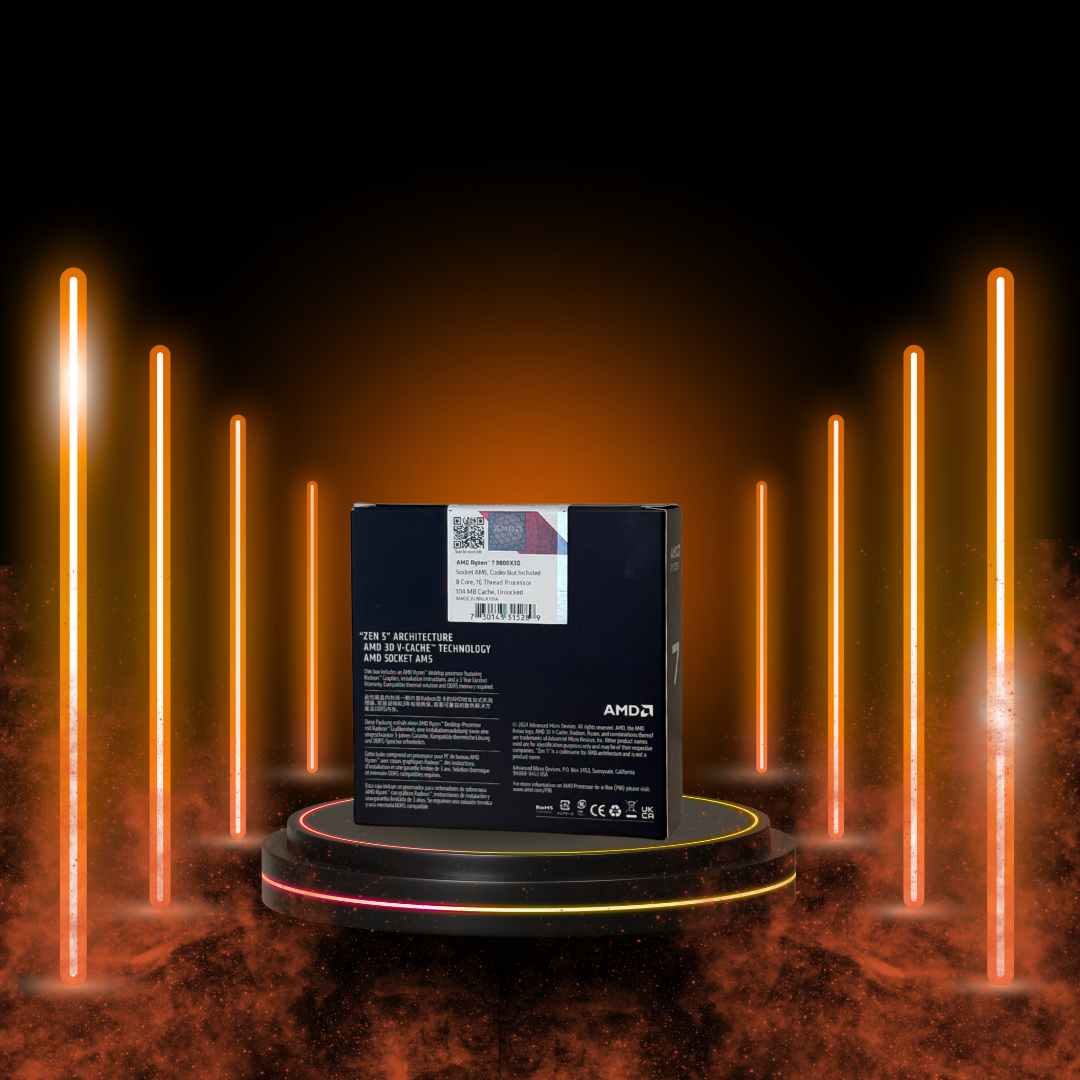 Processore CPU AMD RYZEN 7 9800X3D BOX AM5 senza ventola 100-100001084WOF - immagine 2